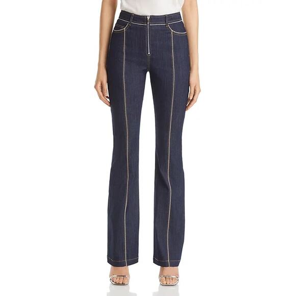 CINQ A SEPT SANTI Zipper Trim Jeans - Picture 6 of 15